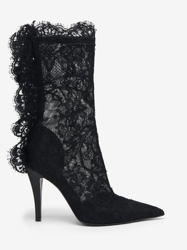 ALEXANDER MCQUEEN - Heron Lace Boot - Item 846023W4ABR6160